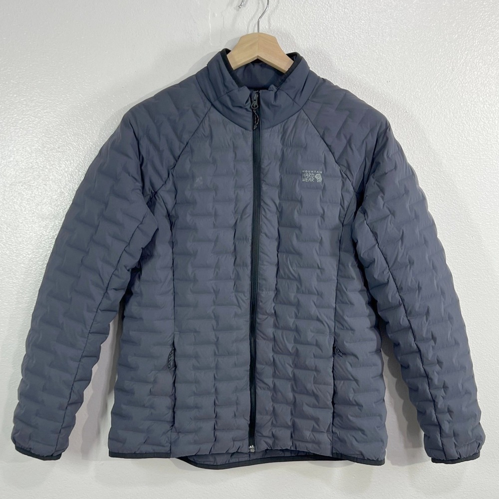 Mountain Hardwear Stretchdown 700-Fill RDS Down Puffer Jacket Womens Large Grey